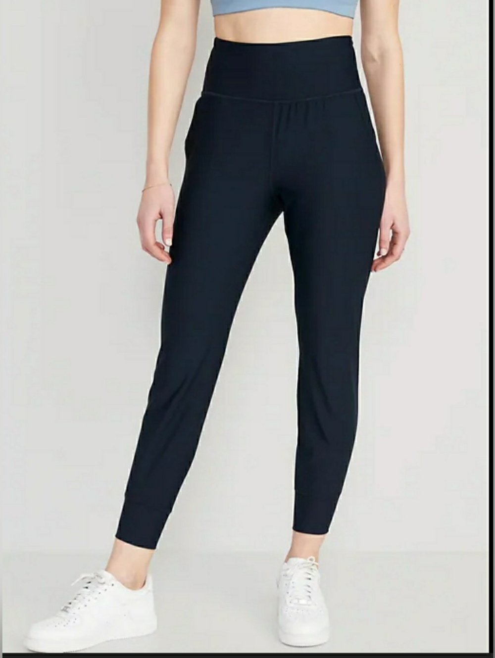 Old Navy High-Waisted PowerSoft 7/8 Joggers - Navy M